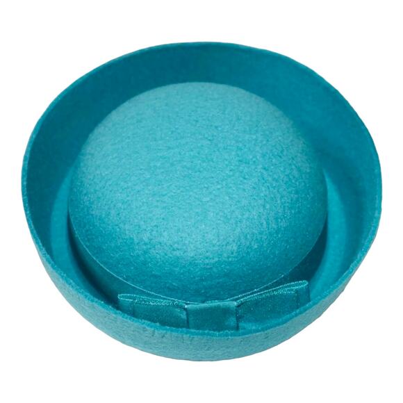 NEW American Girl Melody Doll FELT HAT Aqua Blue Meet Accessory 1960s Style Hat - Picture 2 of 4